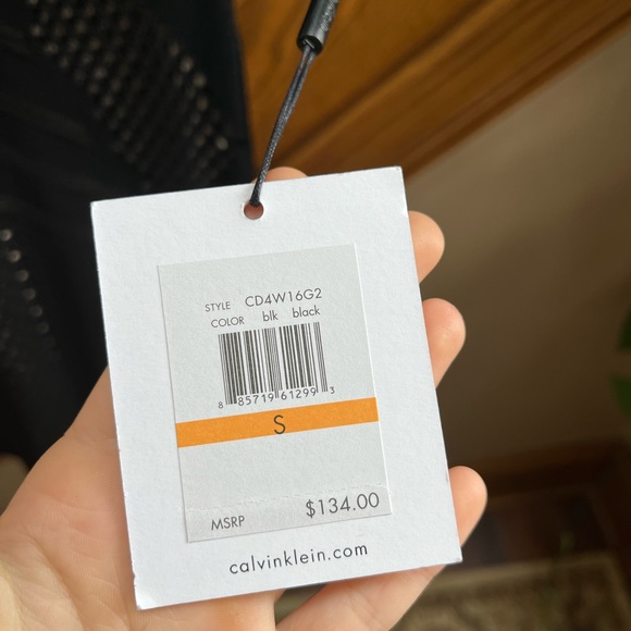 brand new Calvin Klein Long black sleeve dress size S - Picture 3 of 4